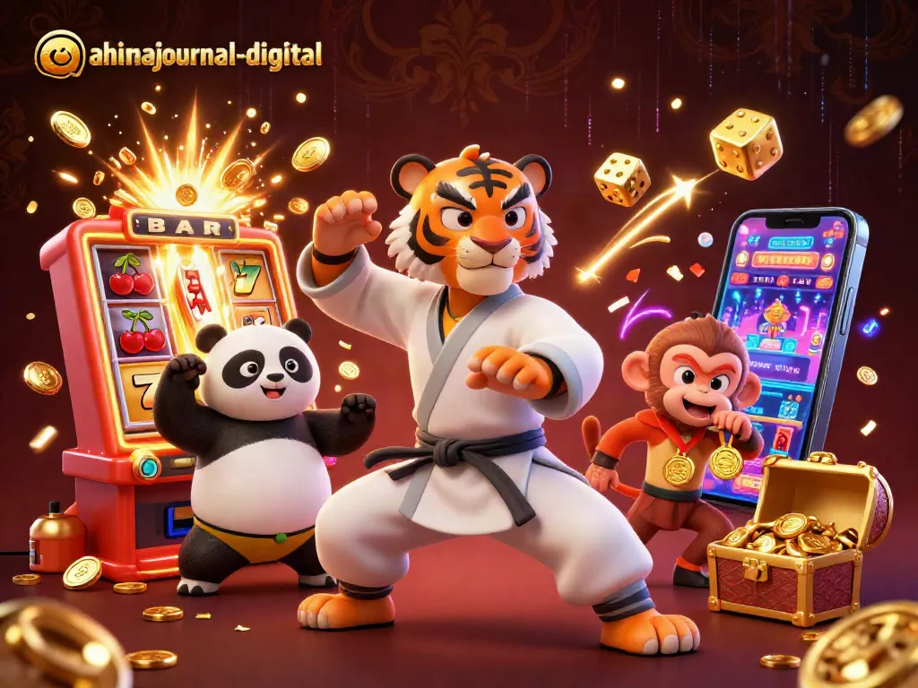 Experience thrilling gameplay at ahimajournal-digital while interacting with colorful casino games and characters.