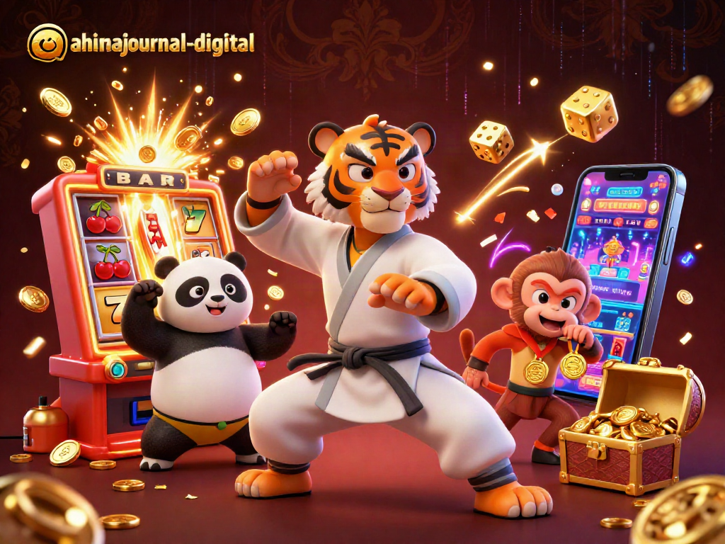 Experience thrilling gameplay at ahimajournal-digital while interacting with colorful casino games and characters.