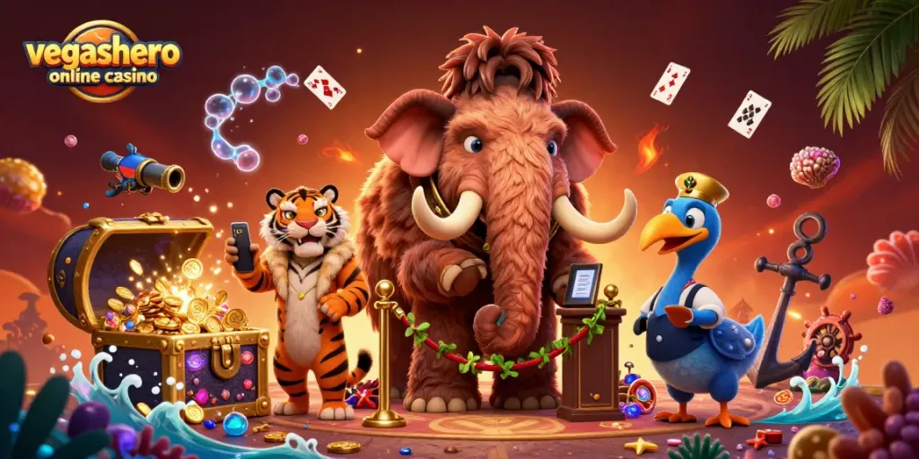 Experience the thrill of vegashero online casino with vibrant characters and magical gaming elements.